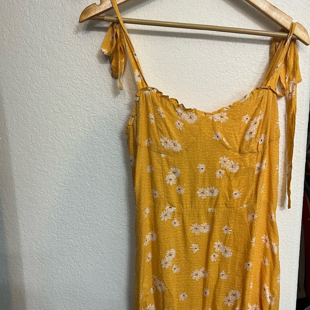 Yellow floral summer dress new with tags